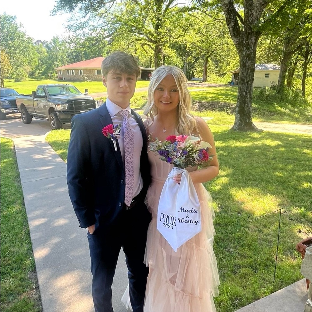 BCBG pink tulle dress